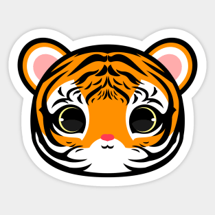 Cute Indochine Tiger Sticker